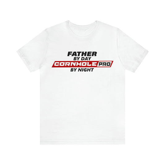 Fathers Day Cornhole Pro Short Sleeve Tee