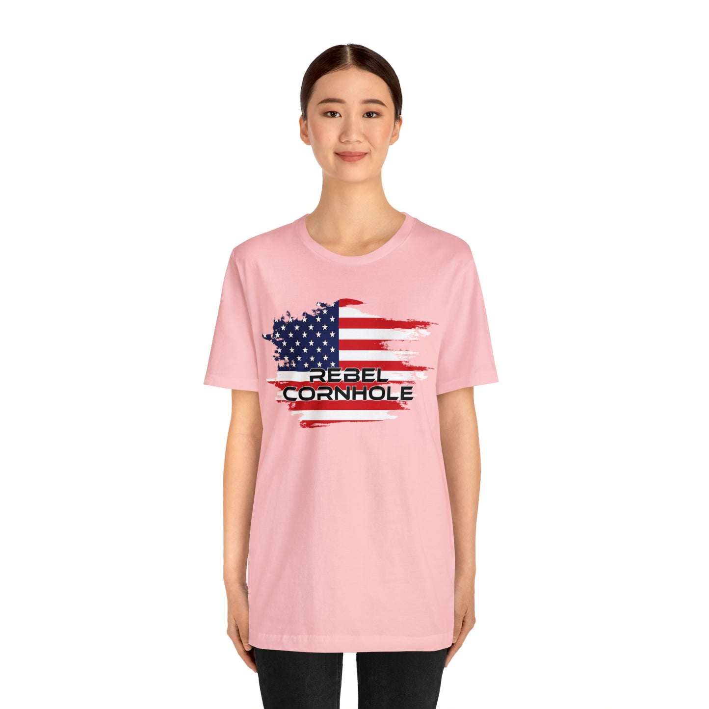 Rebel Cornhole USA Short Sleeve Tee