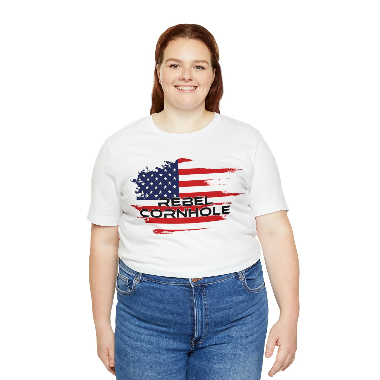 Rebel Cornhole USA Short Sleeve Tee