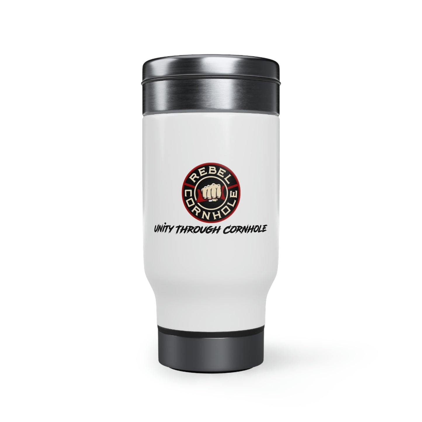 Stainless Steel Travel Mug with Handle, 14oz