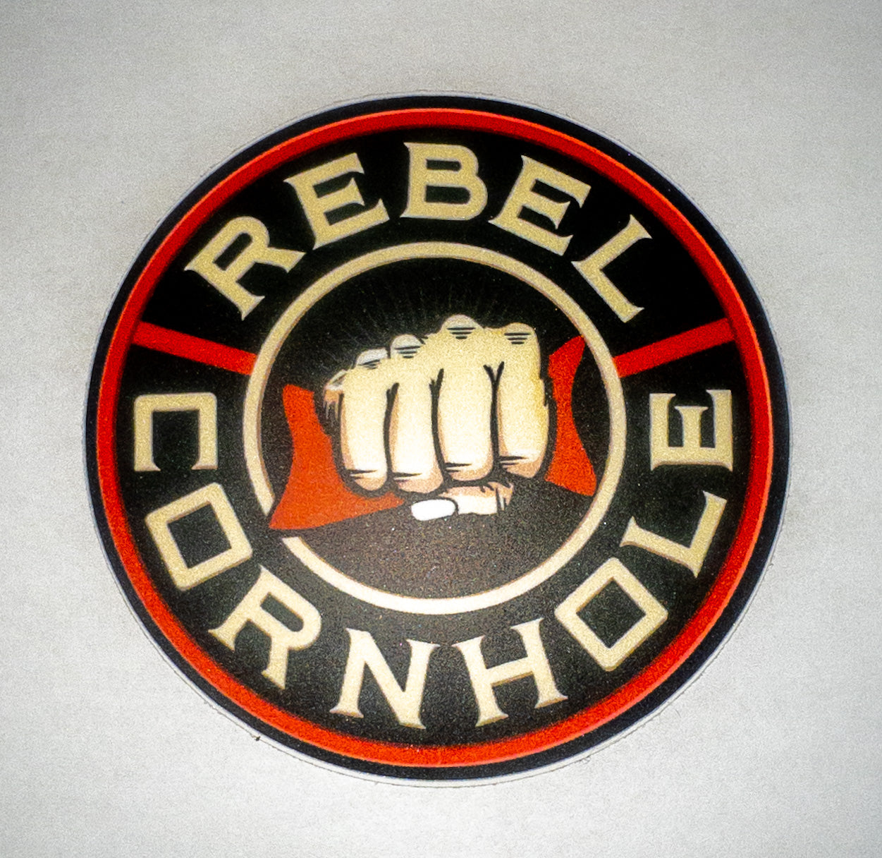 Rebel Cornhole Sticker